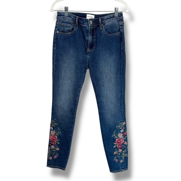 DRIFTWOOD Denim - Driftwood Jackie Embroidered Floral Skinny Jeans Size 27